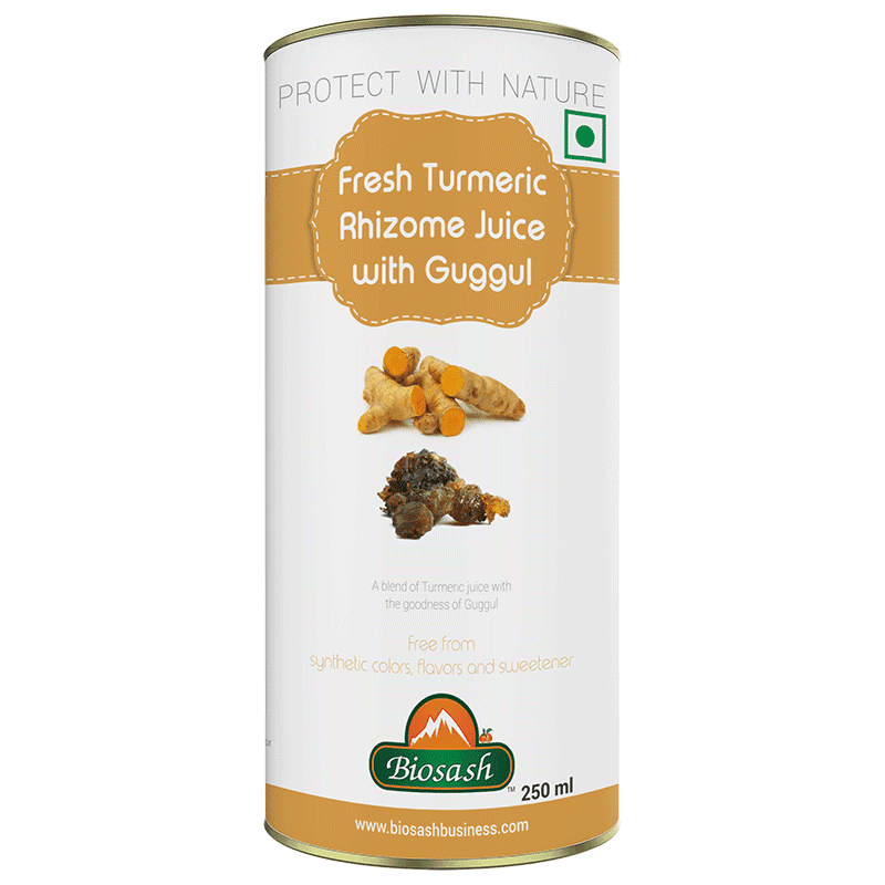 Fresh Turmeric Rhizome Juice With Guggul
