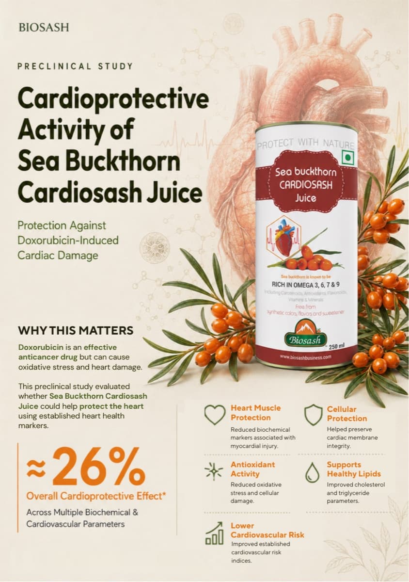 Pre-clinical study — Sea Buckthorn Cardiosash Juice