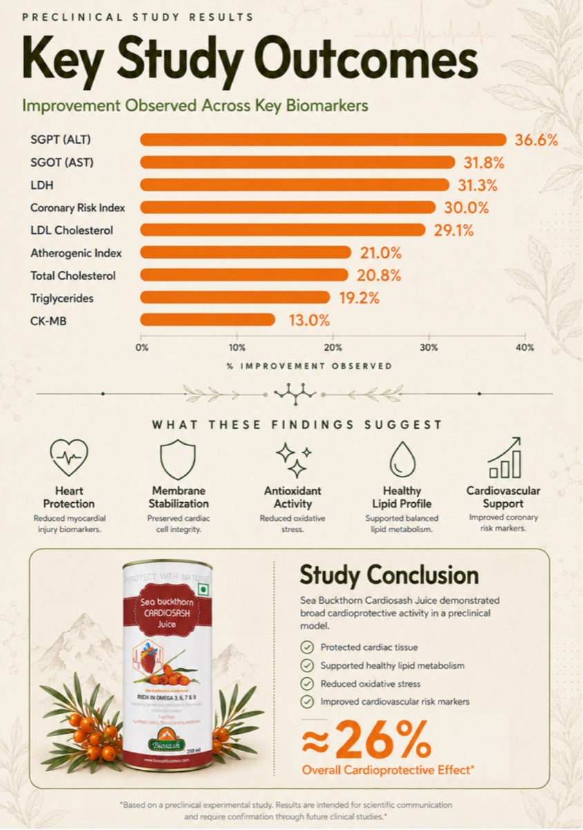 Pre-Clinical Study — Sea Buckthorn Cardiosash Juice