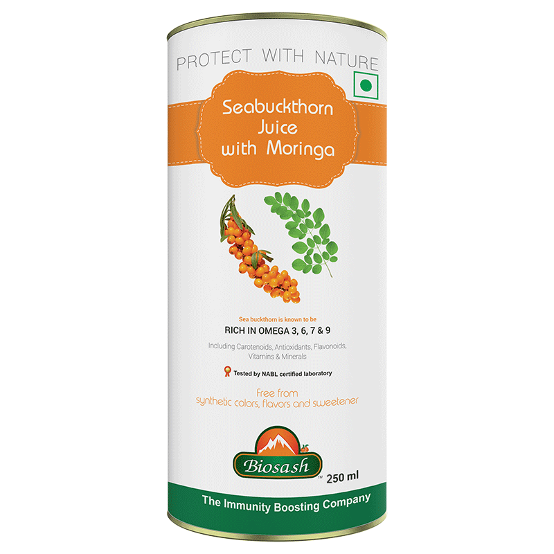 SEA BUCKTHORN JUICE WITH MORINGA