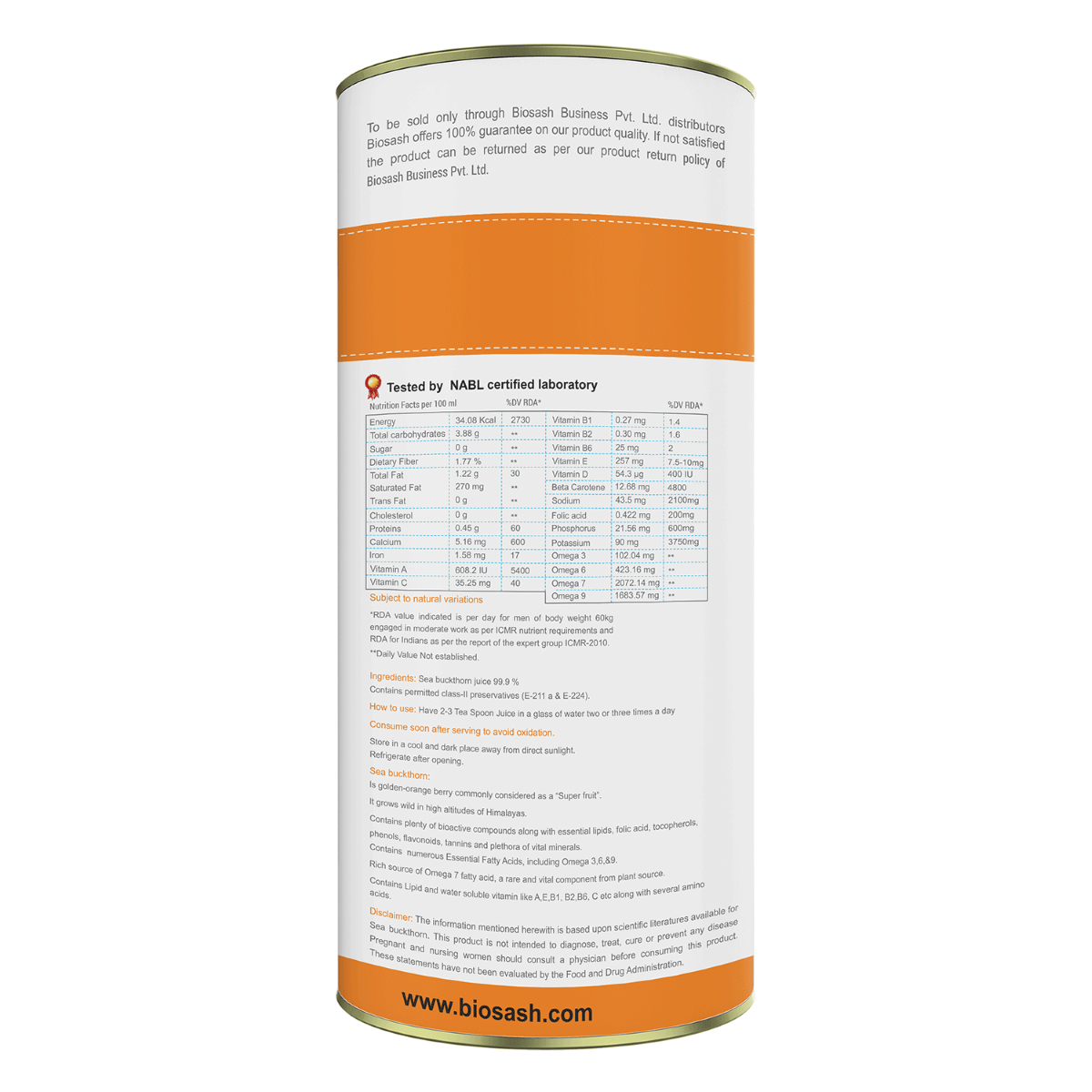 Sea buckthorn Juice